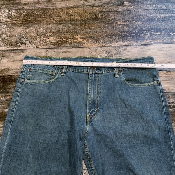 Levis 511 Jeans Mens 38x30 Blue Denim Slim Fit Stretch Straight Leg Zip Fly Work - Picture 12 of 16